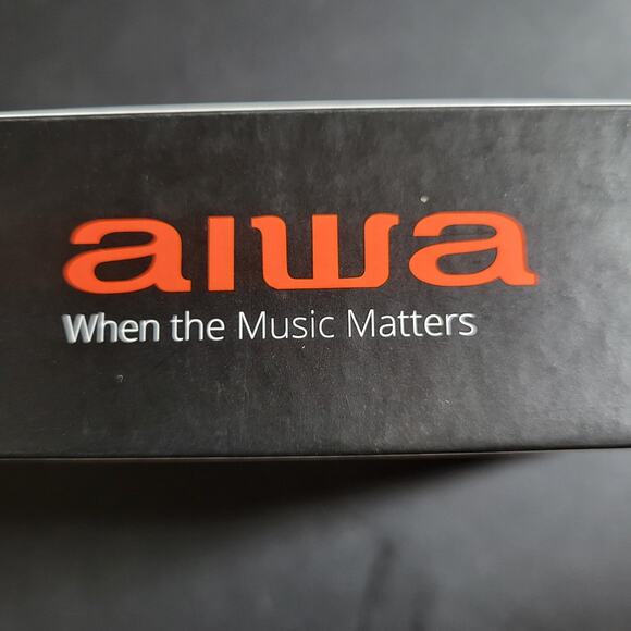 New Red Aiwa Prodigy Micro True Wireless Earphones Digital  LED Display 19 Hour - Picture 5 of 6